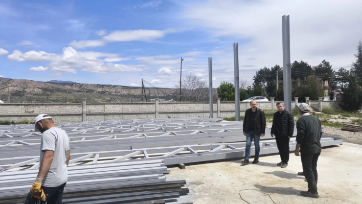 Yeni Düğün Salonunun İnşası Devam Ediyor