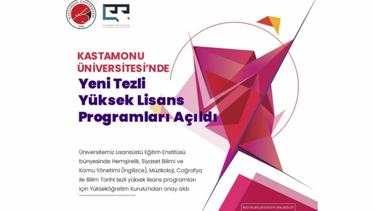 Yeni Tezli Yüksek Lisans Programları Açıldı
