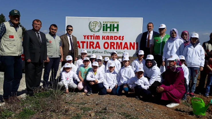 Yetim Kardeş Hatıra Ormanı'nda fidan dikimi yapıldı