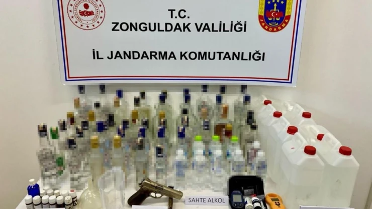 Litrelerce Sahte Alkol Ele Geçirildi
