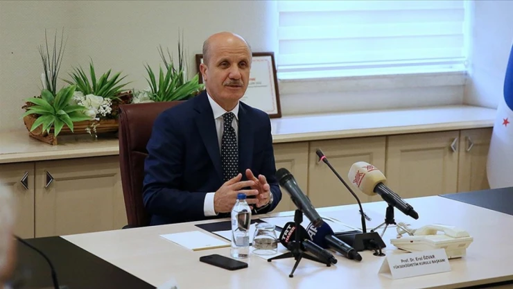 YÖK Başkanı Prof. Dr. Erol Özvar Açıkladı
