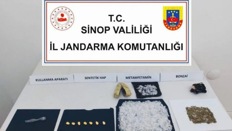 Yol denetimi sırasında uyuşturucu ele geçirildi