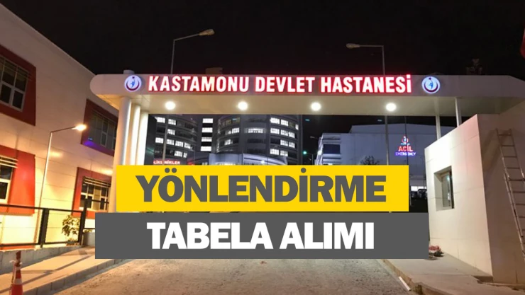 Yönlendirme tabela alımı