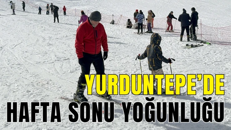 Yurduntepe Kayak Merkezi'nde Hafta Sonu Yoğunluğu Sürüyor