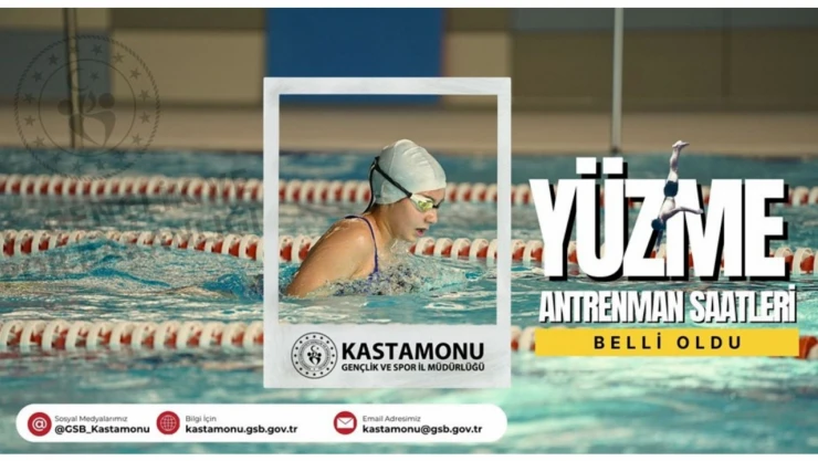 Yüzme Antrenmanında Takvim Belli Oldu