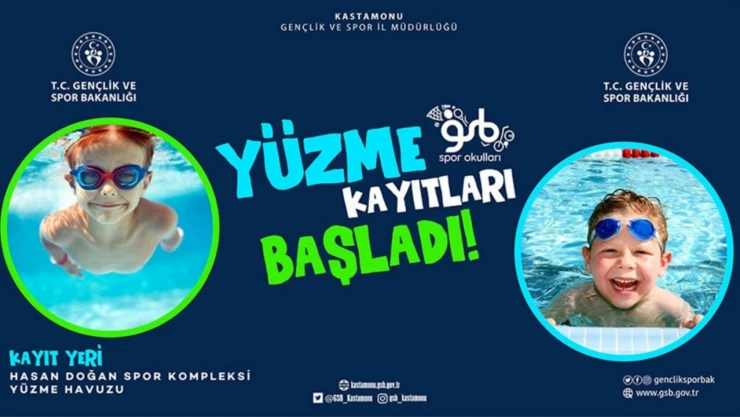 Yüzme Kayıtları Başlıyor