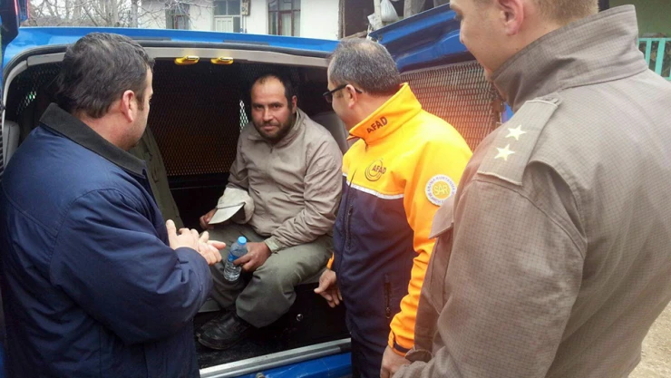 Zihinsel engelli şahıs ormanlık alanda bulundu