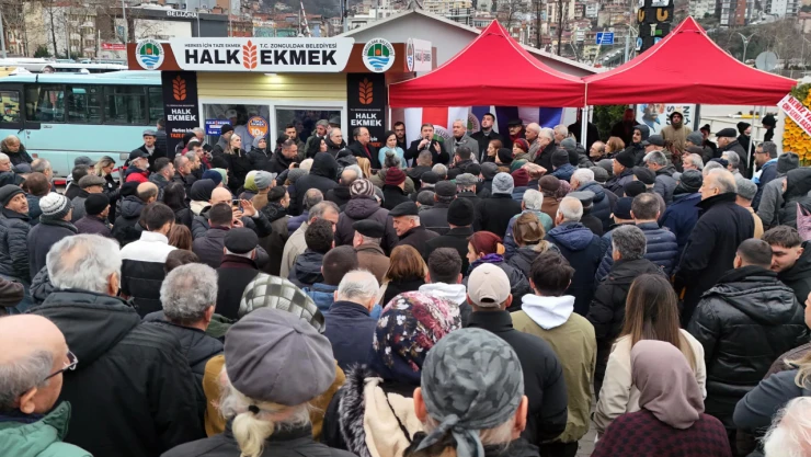 Zonguldak Belediyesi İlk Halk Ekmek Büfesini Hizmete Açtı