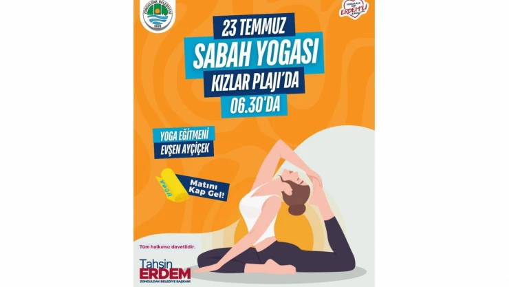 Zonguldak'ta Güne Yoga ile Başlangıç: Kızlar Plajı'nda Sabah Etkinliği