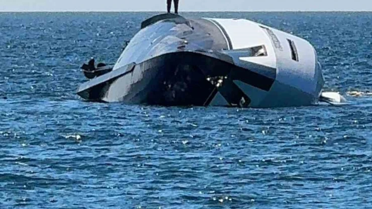 Zonguldak'ta Lüks Yat Denize İndikten 15 Dakika Sonra Battı