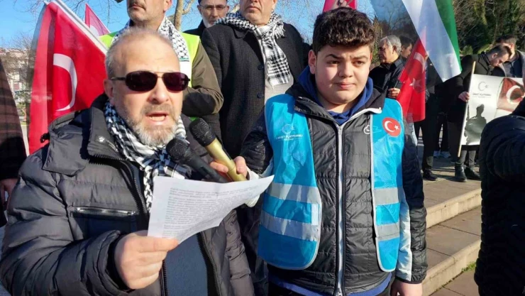 Zonguldak'ta Gazze'ye Destek Yürüyüşü Düzenlendi