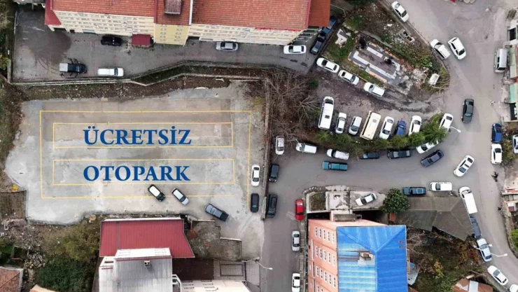Yeni Ücretsiz Otopark Alanı Açılıyor