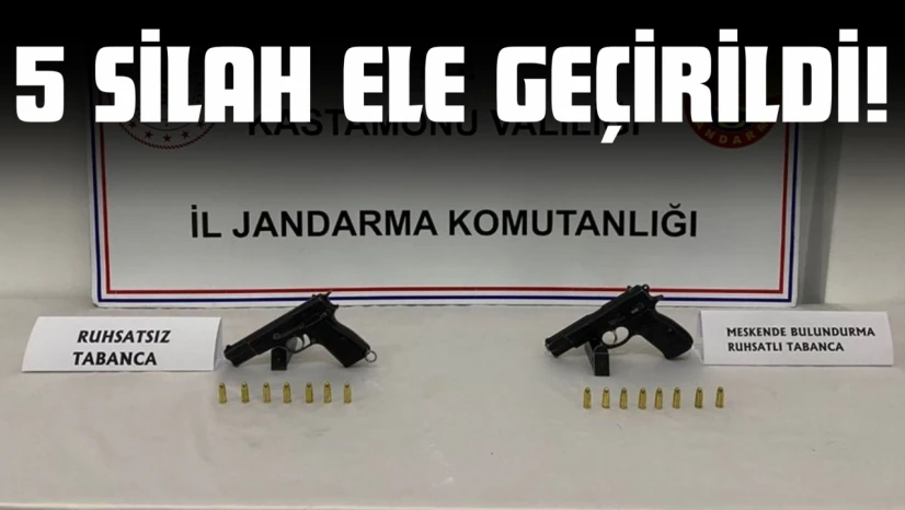 5 Silah Ele Geçirildi!
