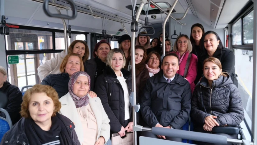 Başkan Baltacı Ve Milletvekili Taşcıer Sarı Otobüse Bindi