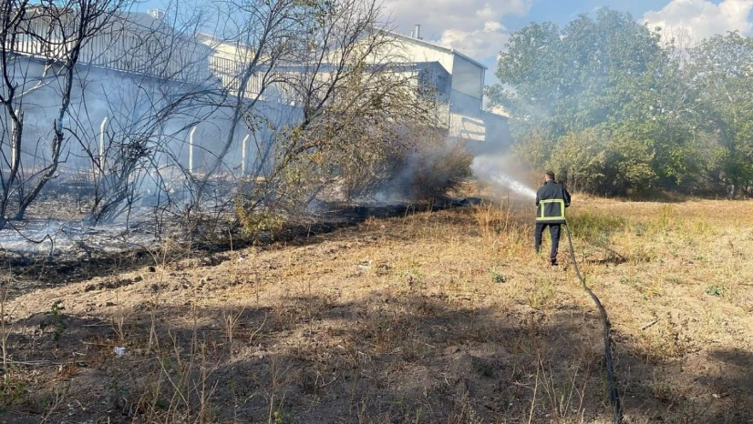 Çankırı'da Ot Yangını!
