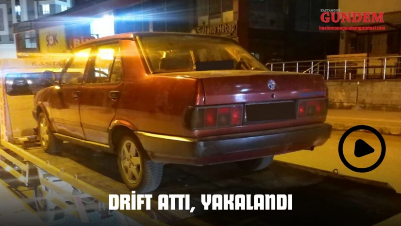 Drift Atan Sürücü Yakalandı