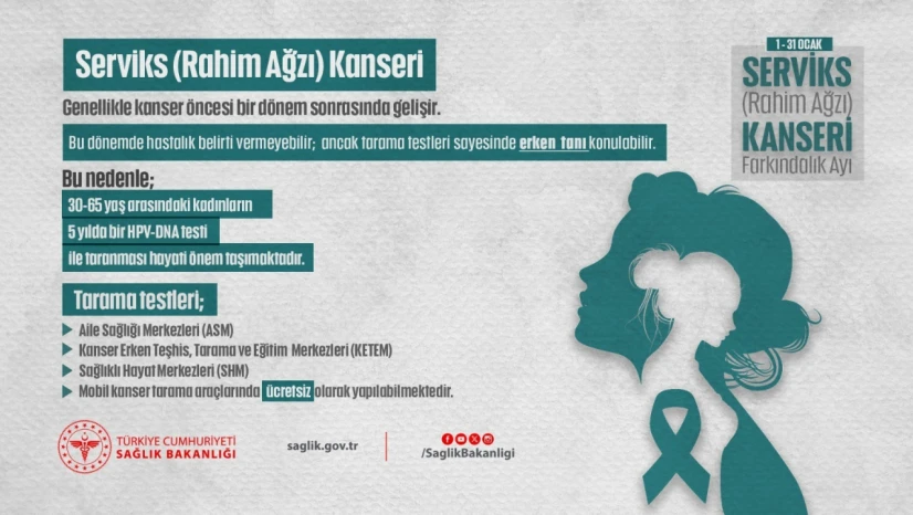 En sık görülen kanserlerde Serviks Kanseri