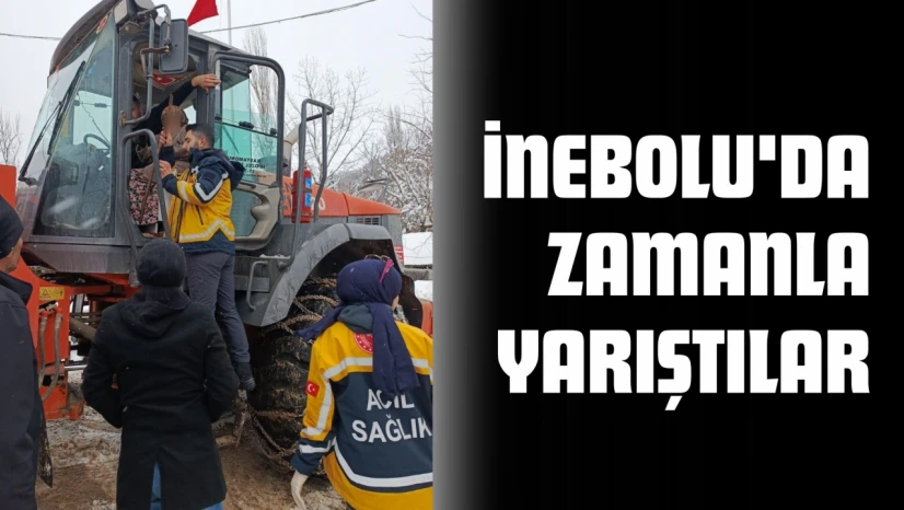 İnebolu'da Zamanla Yarıştılar
