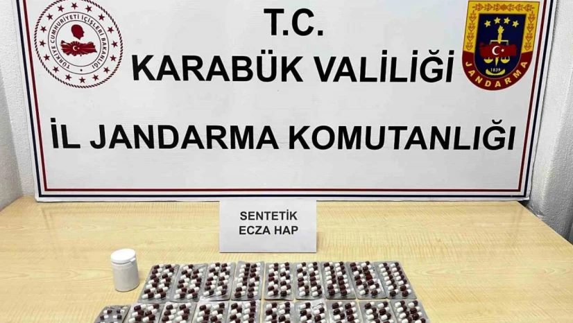 Karabük'te 265 Sentetik Ecza Hapı Ele Geçirildi