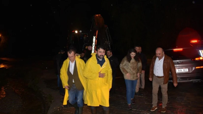 Karabük'te taşkında zarar gören yerler incelendi