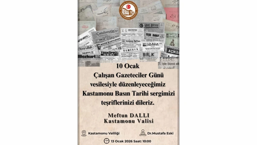 'Kastamonu Basın Tarihi Sergisi' Açılıyor