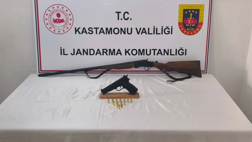 Kastamonu'da Ruhsatsız Silah Operasyonu