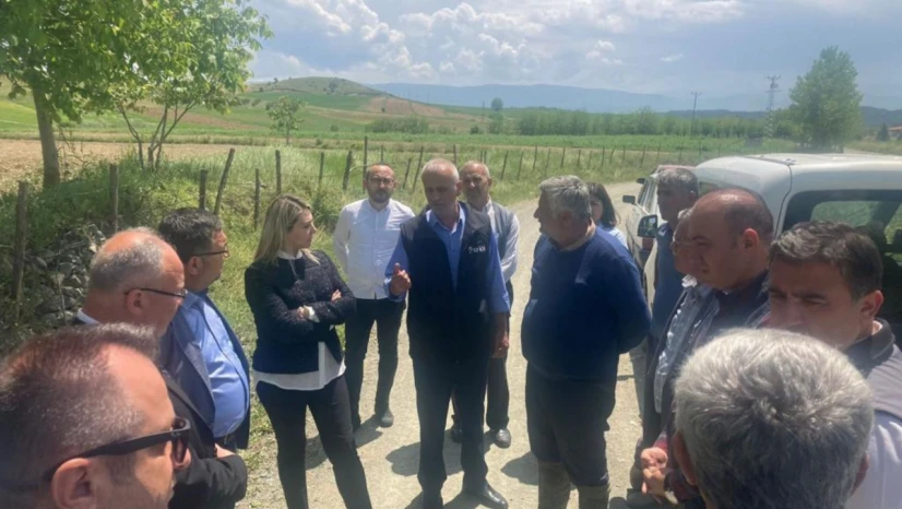 Milletvekili Ekmekci, dolu hasarını inceledi