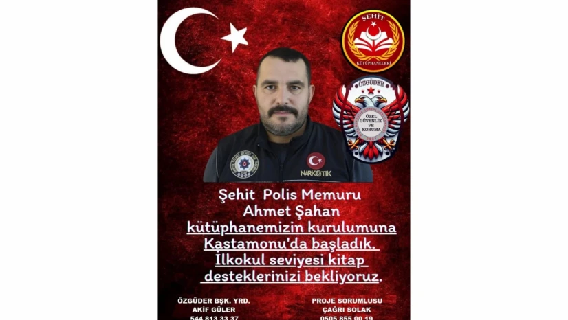 Şehit Ahmet Şahan Kütüphanesi İçin Sosyal Sorumluluk Projesi