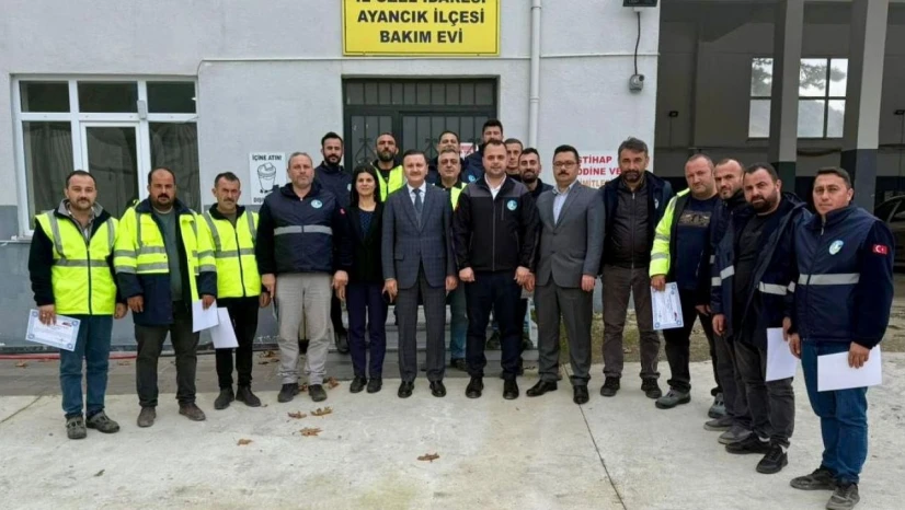 Sinop İl Özel İdaresi Personellerine 'Teşekkür Belgesi'