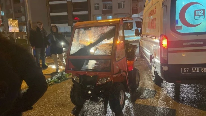 Sinop'ta ATV Yayaya Çarptı: 1 Yaralı