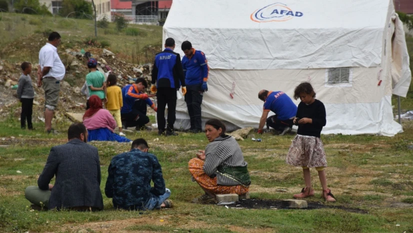 Sinop'ta yağmur sonrası dere taştı