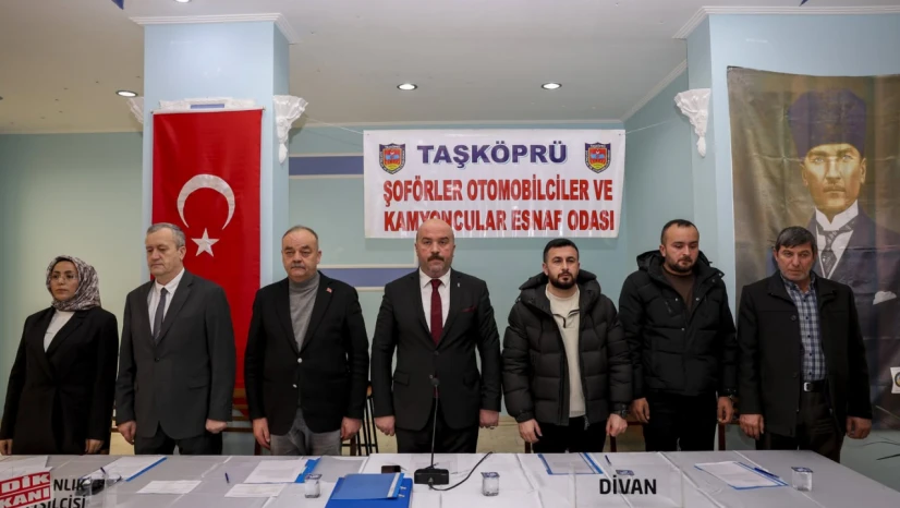 Taşköprü'de Şoförler ve Kamyoncular Esnaf Odası Genel Kurulu Yapıldı