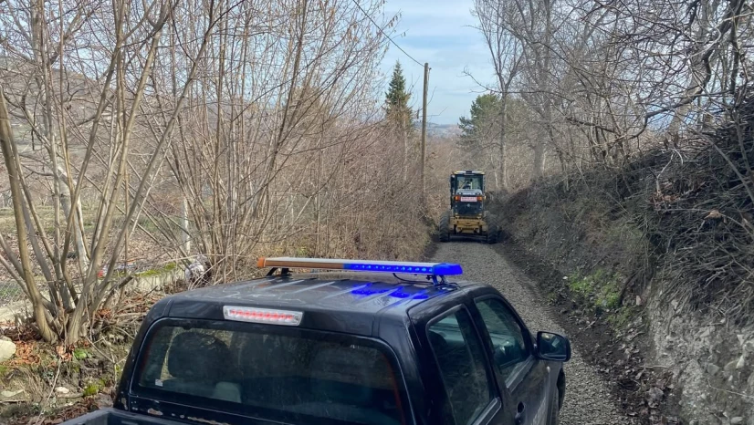 Tosya Belediyesi Kuzyaka Mahallesi'nde Yol Çalışması