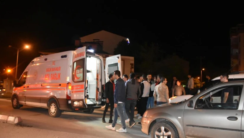 Tosya'da otomobil yayaya çarptı