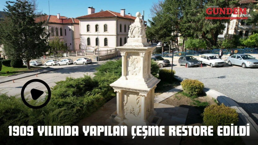 1909 Yılında Yapılan Çeşme Restore Edildi