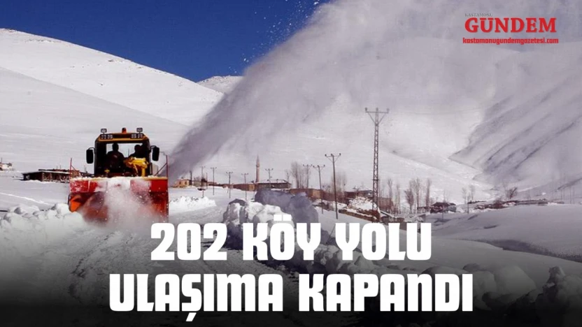 202 Köy Yolu Ulaşıma Kapandı