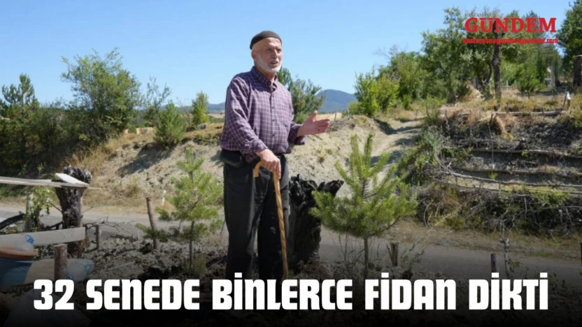 32 Senede Binlerce Fidan Dikti