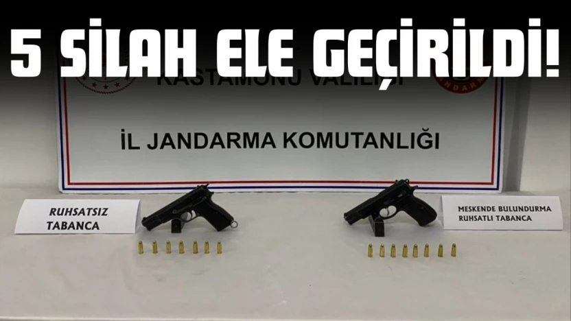 5 Silah Ele Geçirildi!