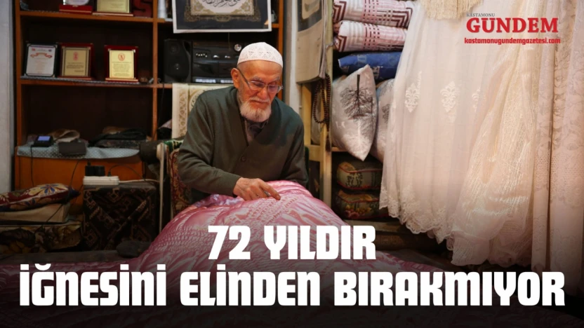 72 Yıldır İğnesini Elinden Bırakmıyor