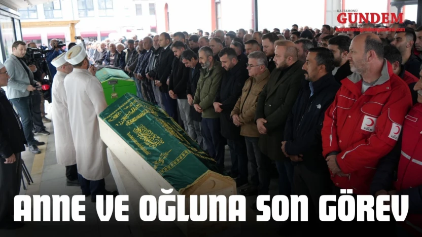 Anne Ve Oğlu Son Yolculuğuna Uğurlandı!