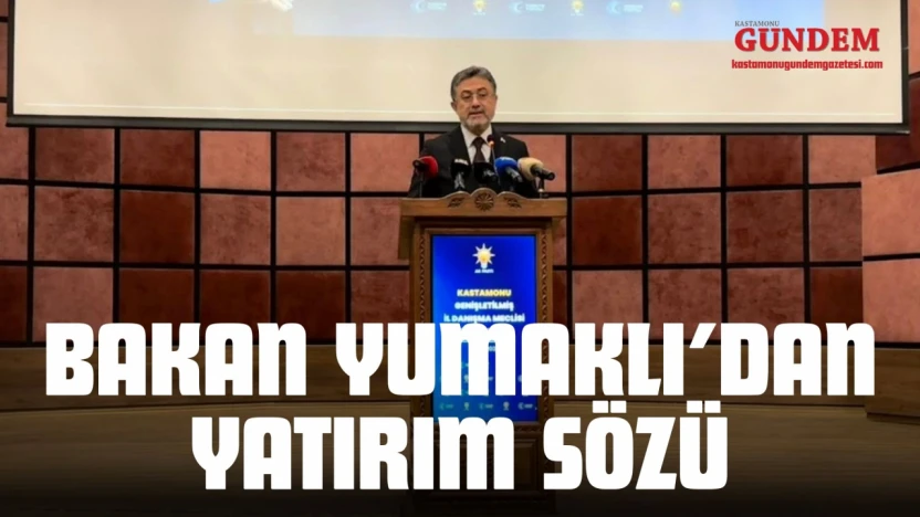 Bakan Yumaklı'dan Kastamonu'ya Yatırım Sözü