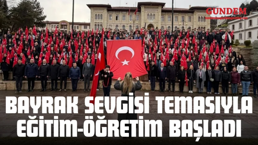 Bayrak Sevgisi Temasıyla Eğitim-Öğretim Başladı