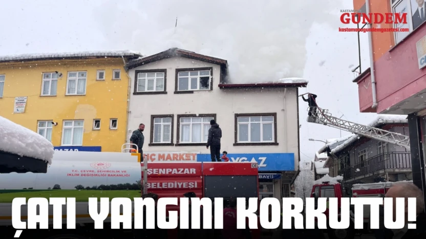 Çatı Yangını Korkuttu!