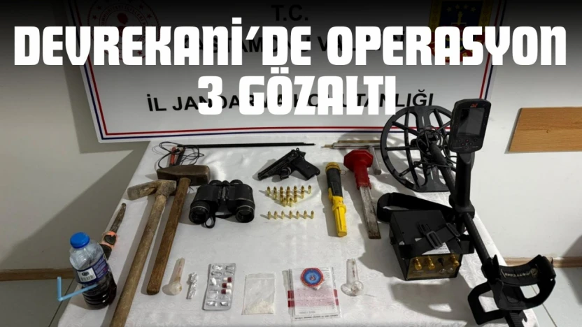 Devrekani'de Operasyon 3 Gözaltı