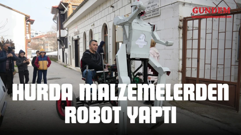 Hurda Malzemelerden Robot Yaptı