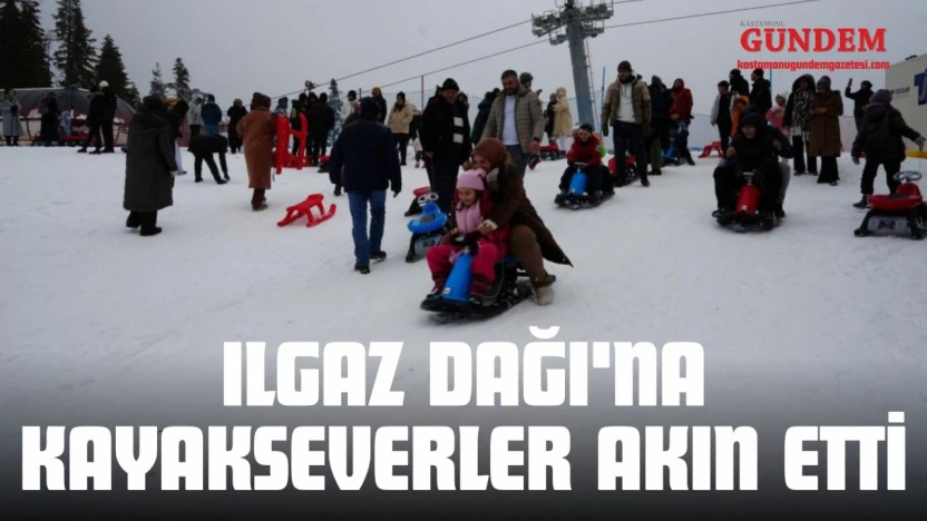 Ilgaz Dağı'na Kayakseverler Akın Etti