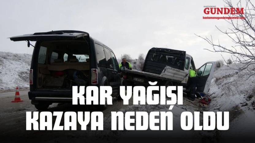 Kar Yağışı Kazaya Neden Oldu: 7 Yaralı