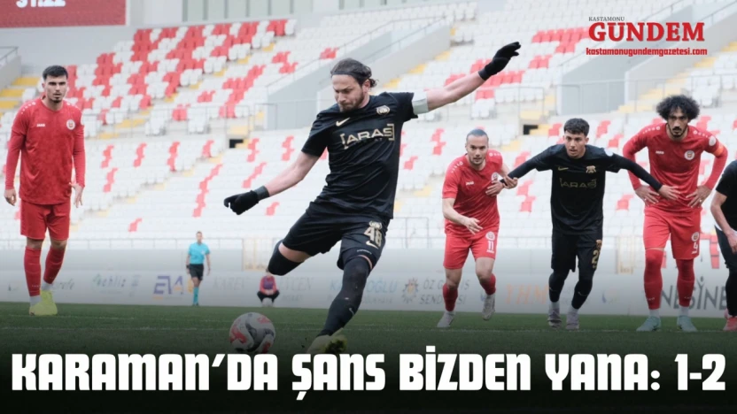 Karaman'da Şans Bizden Yana: 1-2