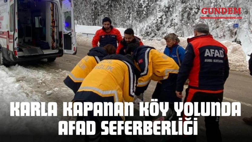 Karla Kapanan Köy Yolunda AFAD Seferberliği