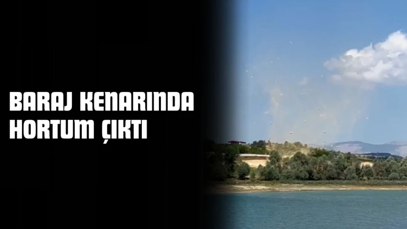 Kastamonu'da Baraj Kenarında Hortum Çıktı
